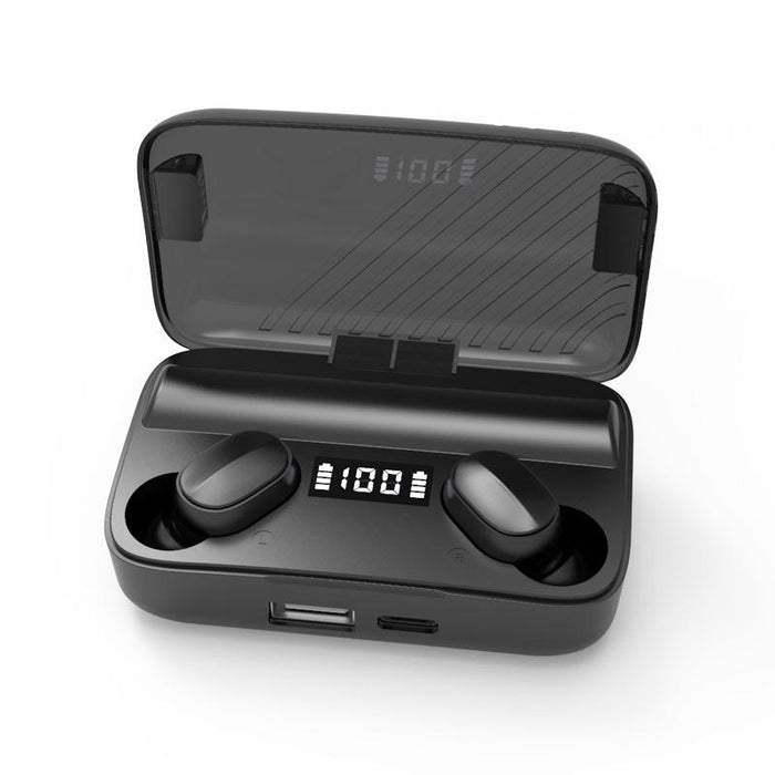 A9 Tws Cvc8.0 And Dsp Dual Noise Cancelling Bluetooth Earphone With Magnetic Charging Box & Led Digital Display