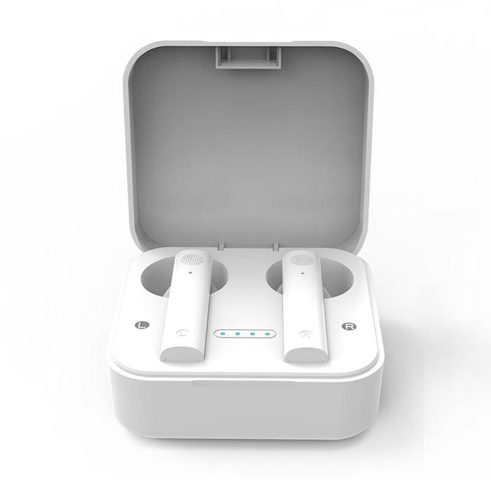 Tws Dual Microphone Voice Noise Cancelling Touch Bluetooth Earphone With Charging Box