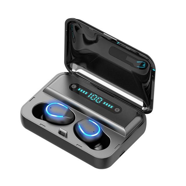 F9-5 Intelligent Noise Cancelling Touch Bluetooth Earphone With Charging Box