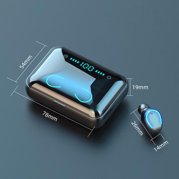 F9-5 Intelligent Noise Cancelling Touch Bluetooth Earphone With Charging Box