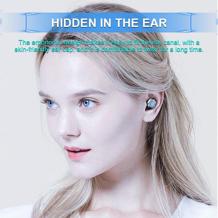 F9-6 Tws Cvc8.0 Noise Cancelling Touch Bluetooth Earphone With Pull-Out Cylindrical Charging Box