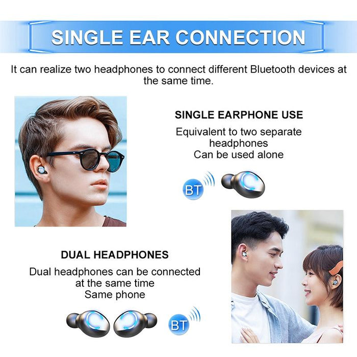 F9-6 Tws Cvc8.0 Noise Cancelling Touch Bluetooth Earphone With Pull-Out Cylindrical Charging Box