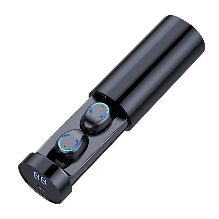 F9-6 Tws Cvc8.0 Noise Cancelling Touch Bluetooth Earphone With Pull-Out Cylindrical Charging Box