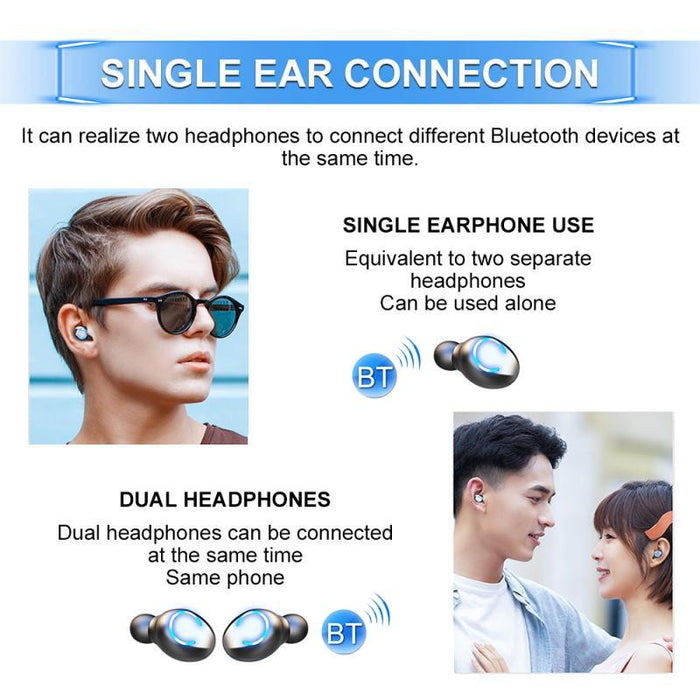 F9-8 Tws Cvc8.0 Noise Cancelling Touch Mini Bluetooth Earphone With Charging Box