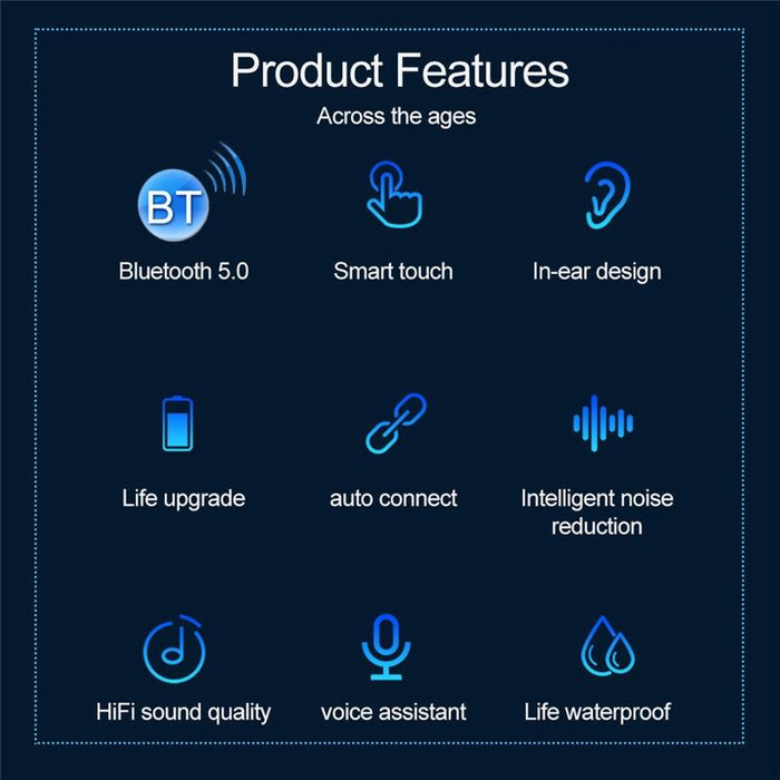 F9-9 Tws Cvc8.0 Noise Cancelling Bluetooth Earphone With Charging Box