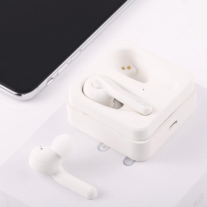 T-88 Tws Bluetooth V5.0 Wireless Stereo Earphones With Magnetic Charging Box White