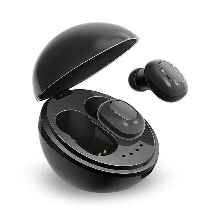 A10 Tws Space Capsule Shape Wireless Bluetooth Earphone With Magnetic Charging Box & Lanyard