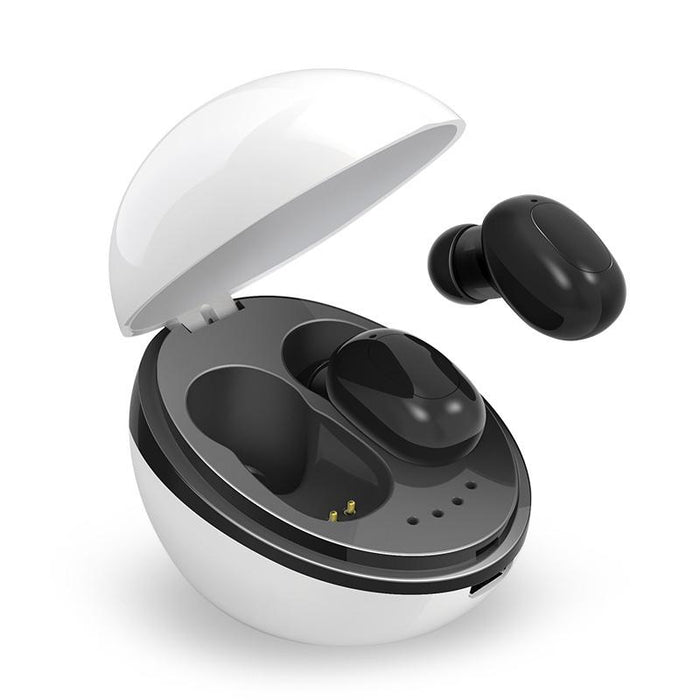 A10 Tws Space Capsule Shape Wireless Bluetooth Earphone With Magnetic Charging Box & Lanyard