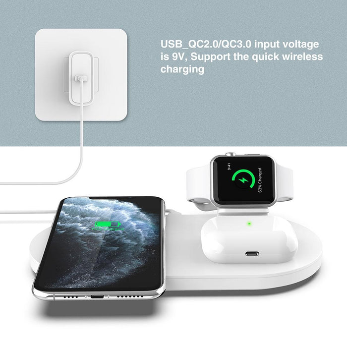 3 In 1 Wireless Charger For Phones Iwatch Airpods