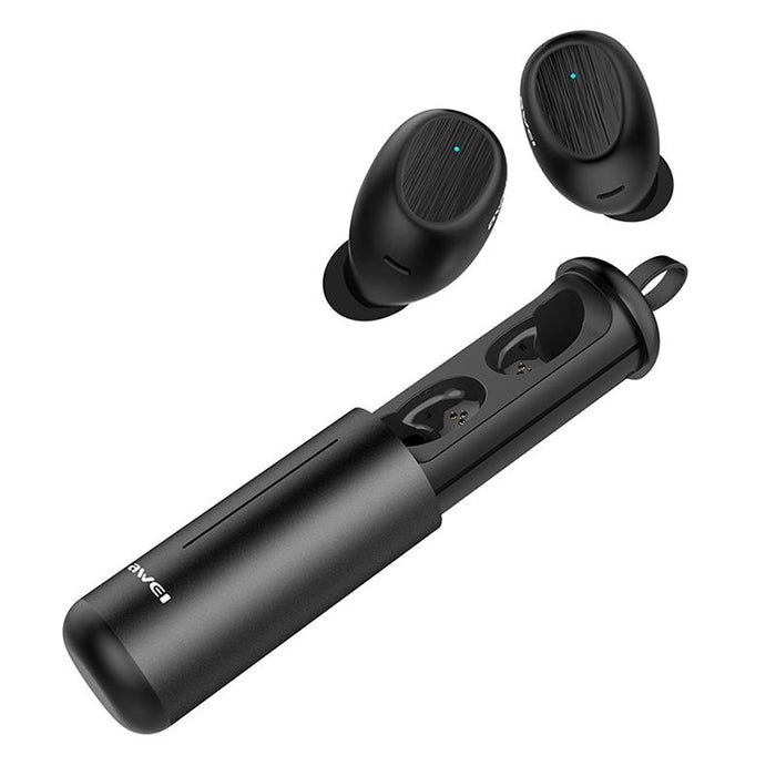 T55 Tws Bluetooth V5.0 Ture Wireless Sports Headset With Portable Charging Case Black