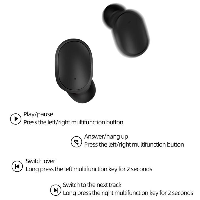 A6S Ipx4 Waterproof Wireless Bluetooth 5.0 Earphone With Charging Box