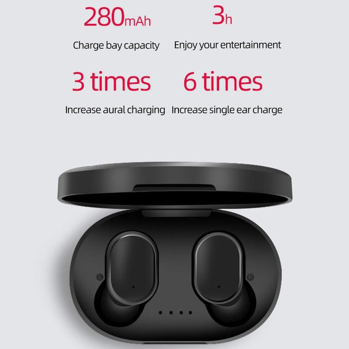 A6S Ipx4 Waterproof Wireless Bluetooth 5.0 Earphone With Charging Box