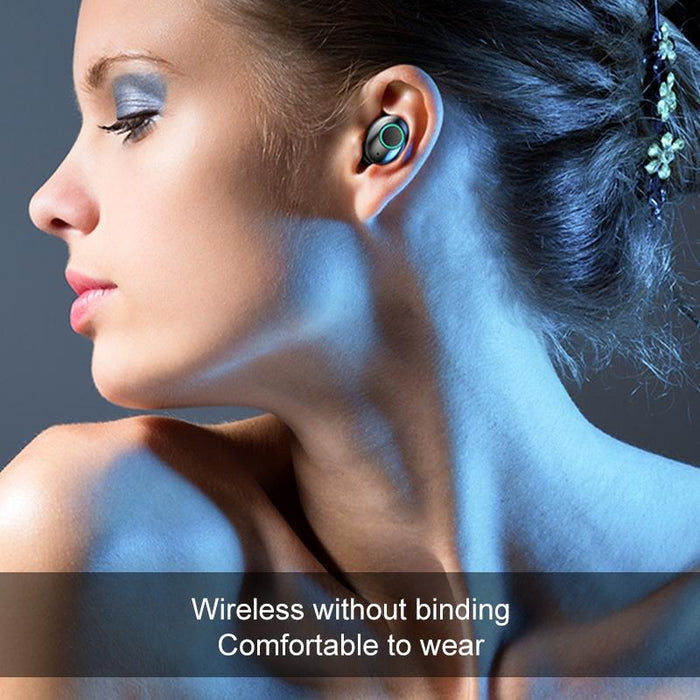 M7 Tws V5.0 Binaural Wireless Stereo Bluetooth Headset With Charging Case And Digital Display