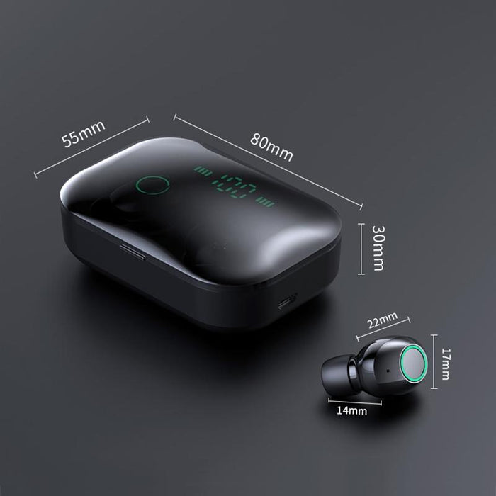 M7 Tws V5.0 Binaural Wireless Stereo Bluetooth Headset With Charging Case And Digital Display