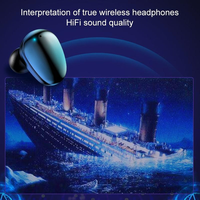 X7 Tws V5.0 Binaural Wireless Stereo Bluetooth Headset With Charging Case And Digital Display