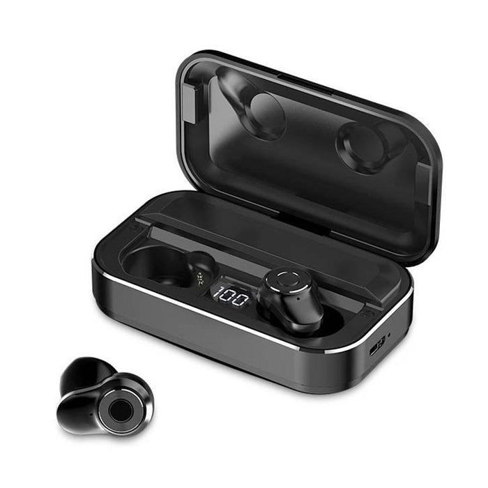 A6 Tws Touch Wireless Bluetooth 5.0 Earphone With Charging Box & Led Smart Digital Display