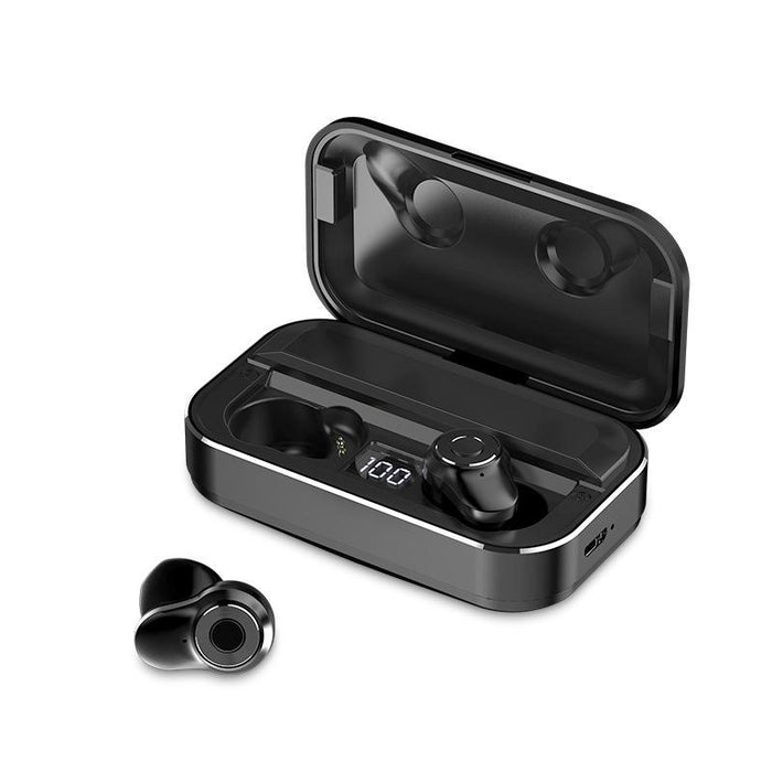 A6 Tws Touch Wireless Bluetooth 5.0 Earphone With Charging Box & Led Smart Digital Display