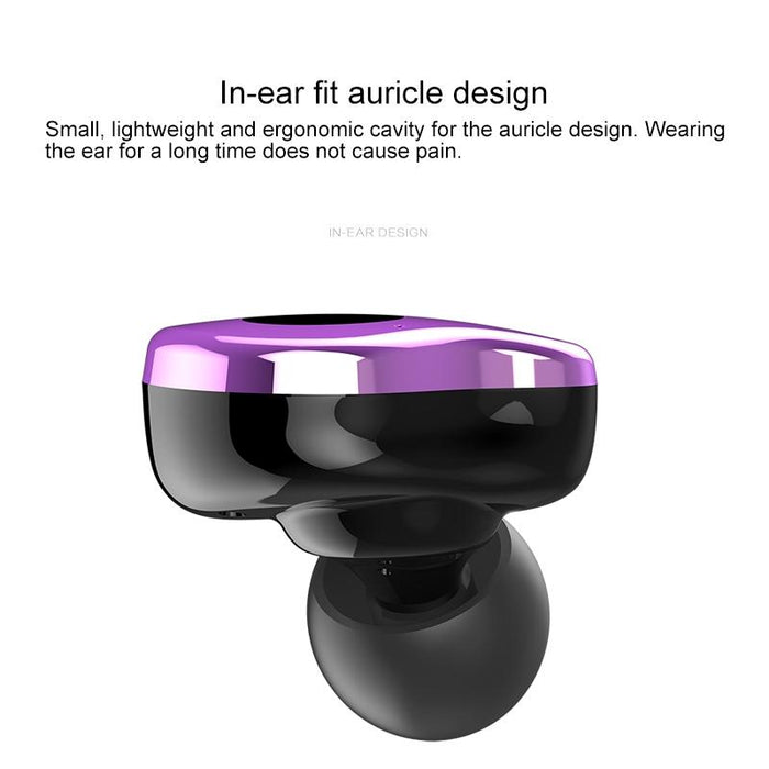 E12 Portable In-Ear Bluetooth V5.0 Earphone With Wireless Charging Box