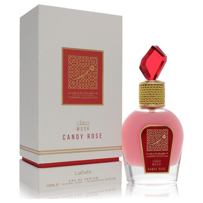 Lattafa Musk Candy Rose Eau De Parfum Spray By Lattafa For Women-100 Ml