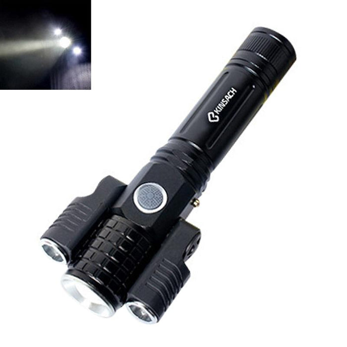 Waterproof Usb T6 + Xpe Led Flashlight 4 Modes