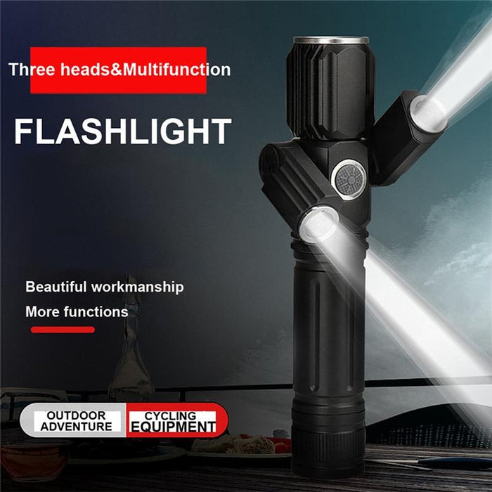 Waterproof Usb T6 + Xpe Led Flashlight 4 Modes
