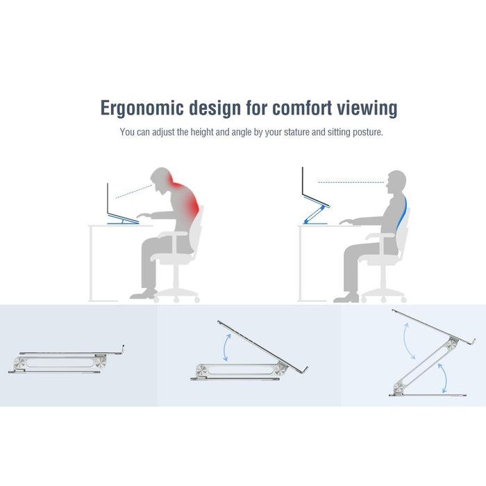 Prodesk Adjustable Aluminum Alloy Laptop Notebook Stand Holder
