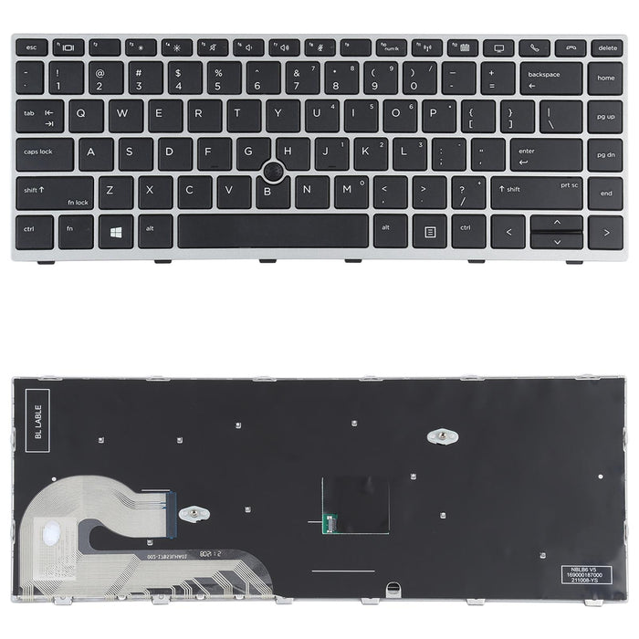 For Hp Elitebook 840 G5 846 G5 745 G5 Us Version Keyboard With Pointing Stick Silver