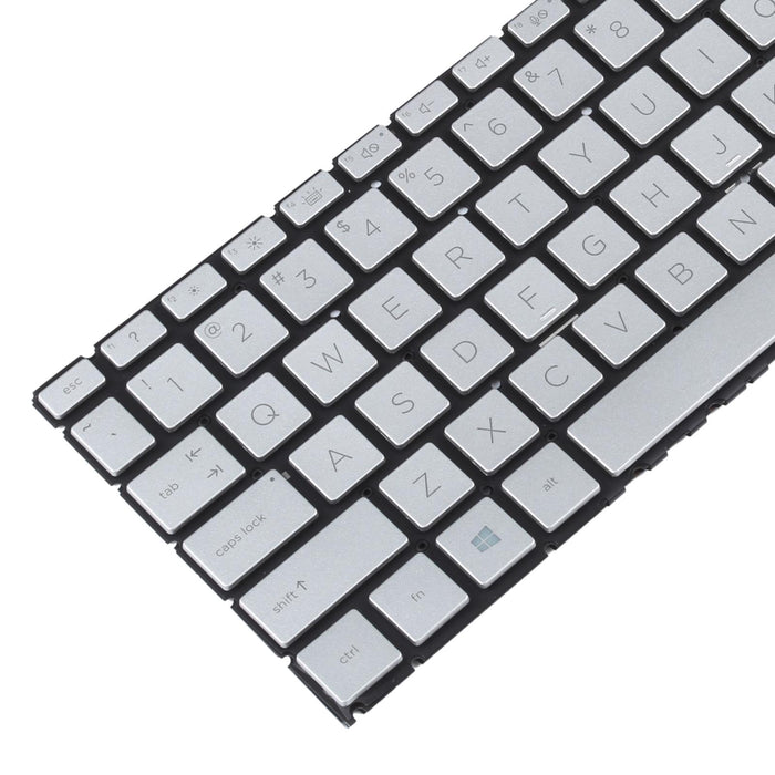 For Hp Envy X360 15-Ed 15-Ed0008Ca 15-Ed0023Dx Us Version Keyboard With Rgb Backlight Silver