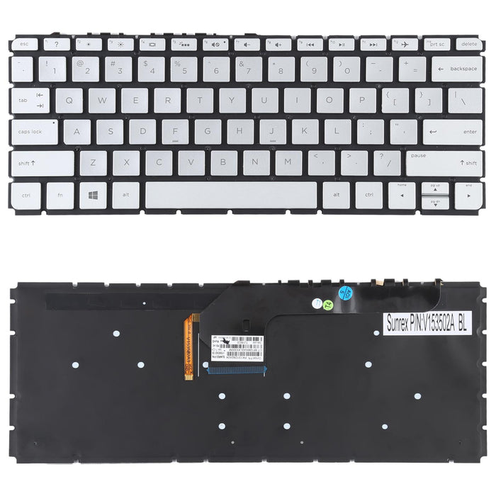 For Hp Envy 13-D 13-D000 13-D100 Us Version Keyboard With Backlight Silver