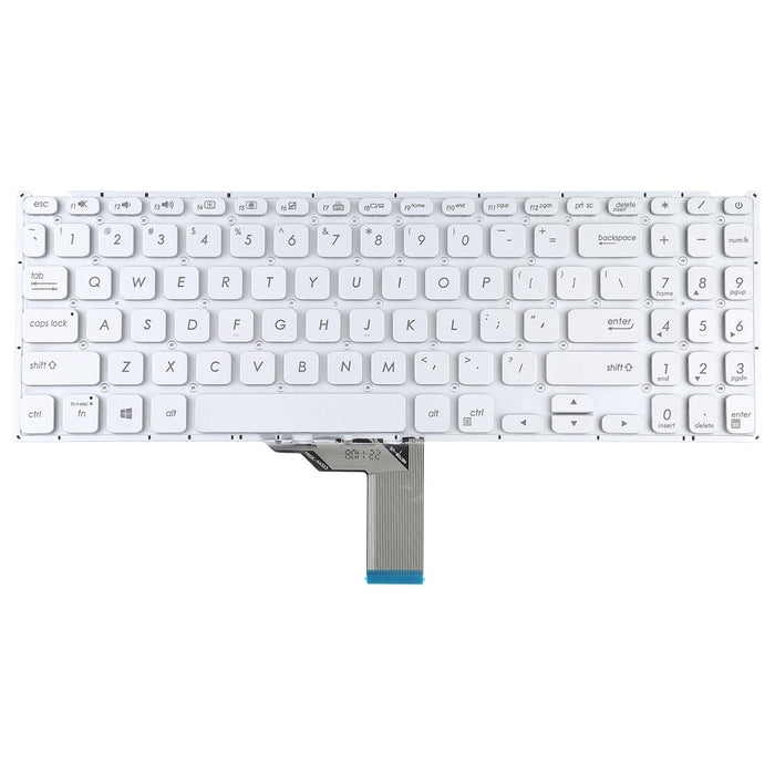 For Asus Vivobook X512 X512D X512Da X512F X512Fa X512U Us Version Keyboard With Backlight Silver