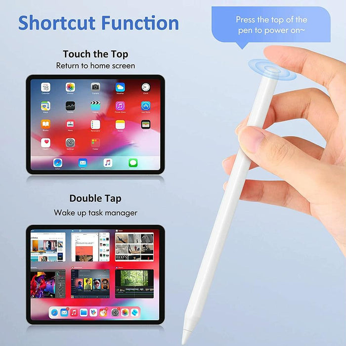 For Ipad After 2018 Mutural P-980 Tilt Pressure Sensor Capacitive Stylus Pen With Palm Rejection