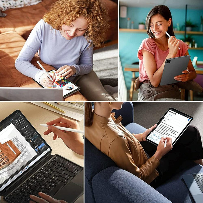 For Ipad After 2018 Mutural P-980 Tilt Pressure Sensor Capacitive Stylus Pen With Palm Rejection