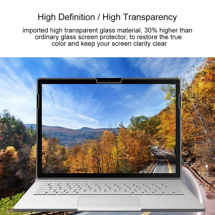 For Microsoft Surface Book 13.5 Inch 0.4Mm 9H Surface Hardness Full Screen Tempered Glass Film