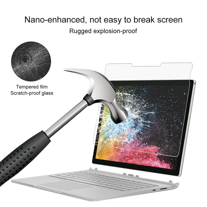 For Microsoft Surface Book 2 13.5 Inch 0.4Mm 9H Surface Hardness Full Screen Tempered Glass Film