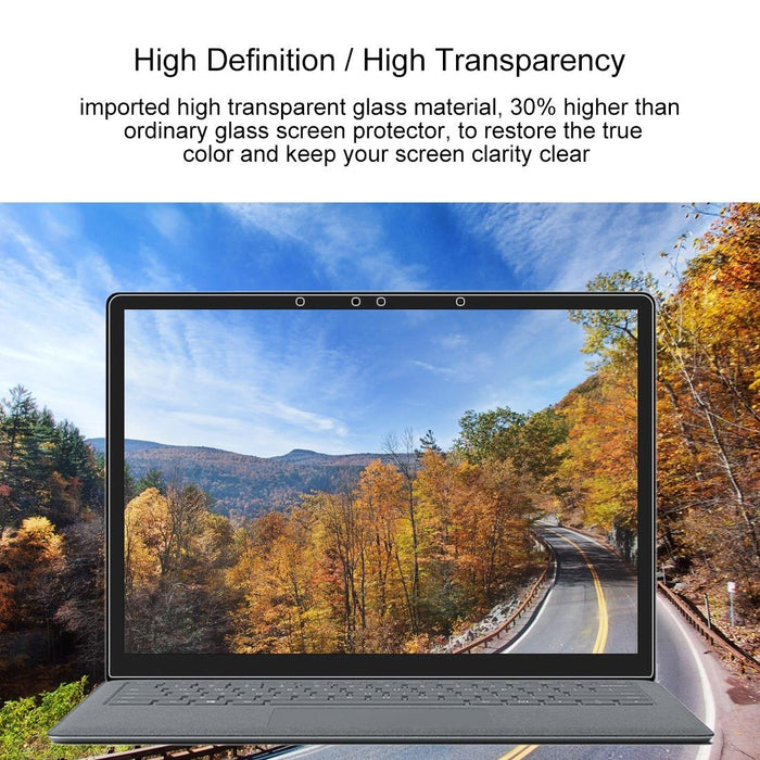 For Microsoft Surface Laptop 13.5 Inch 0.4Mm 9H Surface Hardness Full Screen Tempered Glass Film