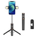 Bluetooth Remote Selfie Stick with Dual Fill Light