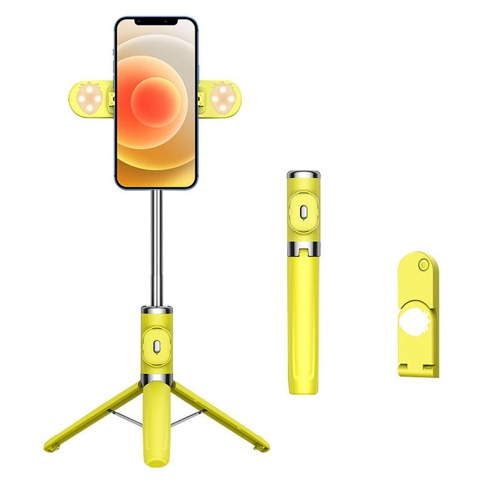 Bluetooth Remote Selfie Stick with Dual Fill Light