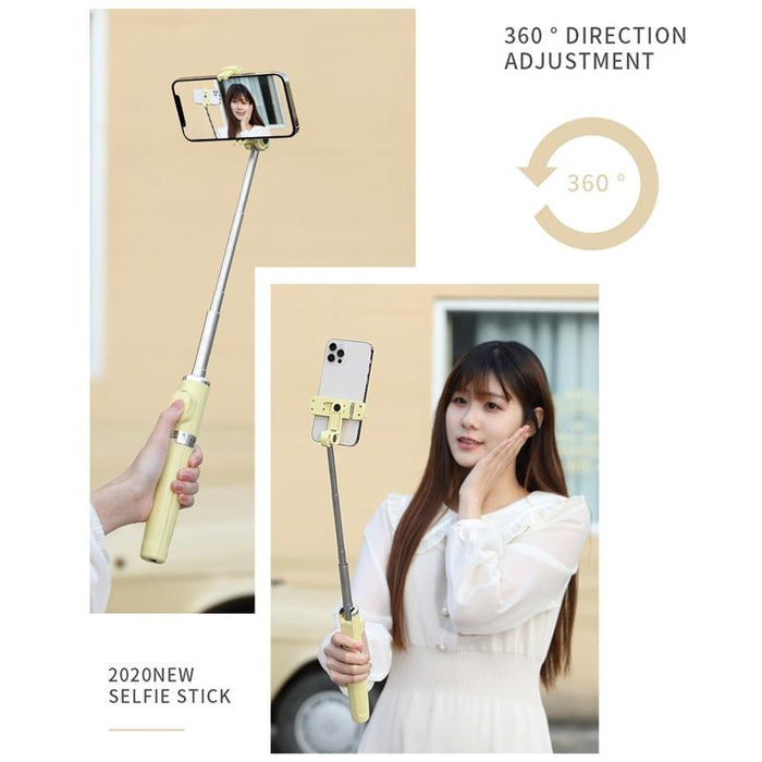 Bluetooth Remote Selfie Stick with Dual Fill Light