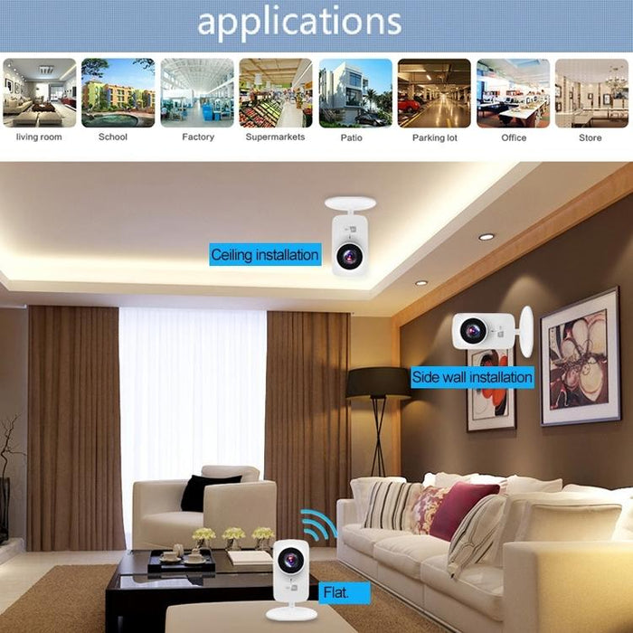 1.0Mp Two-Way Audio Smart Wireless Wifi Ip Camera Support Motion Detection & Infrared Night Vision