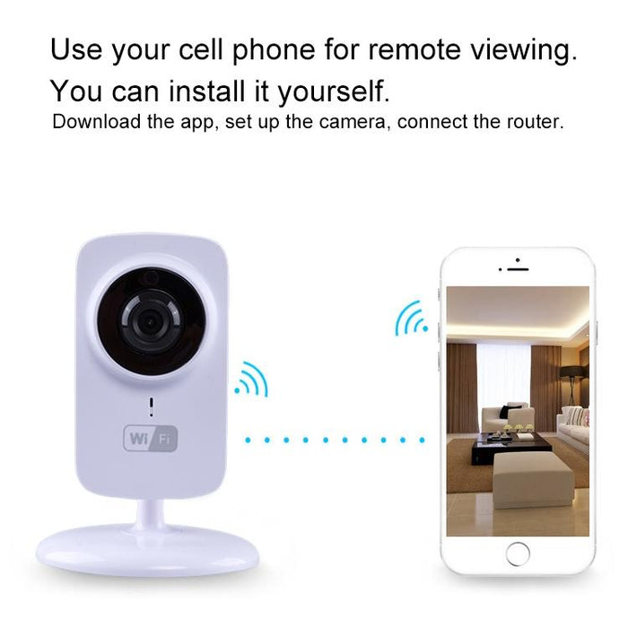 1.0Mp Two-Way Audio Smart Wireless Wifi Ip Camera Support Motion Detection & Infrared Night Vision