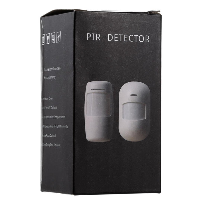 433Mhz Wide Angle Wireless Pir Detector White