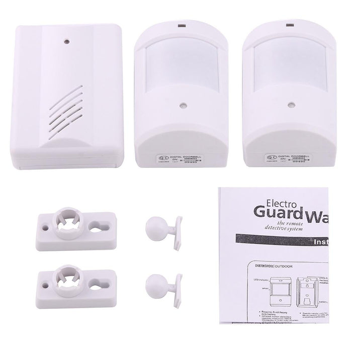 1 To 2 Good Safe Wireless Electro Guard Watch Remote Detective System Kit For Home Office 1 X Receiver & 2 X Detector