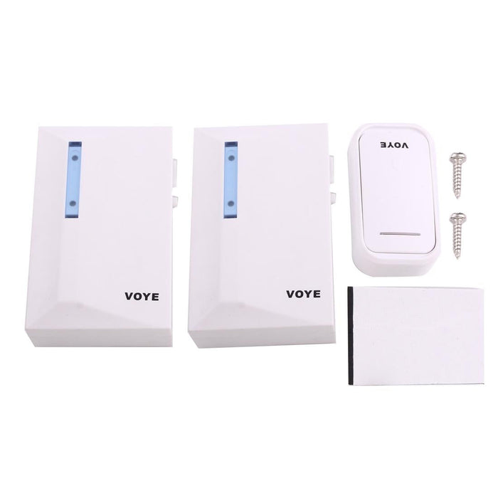 Wireless Smart Music Home Doorbell With Dual Receiver - Remote Control Distance 120M Open Air