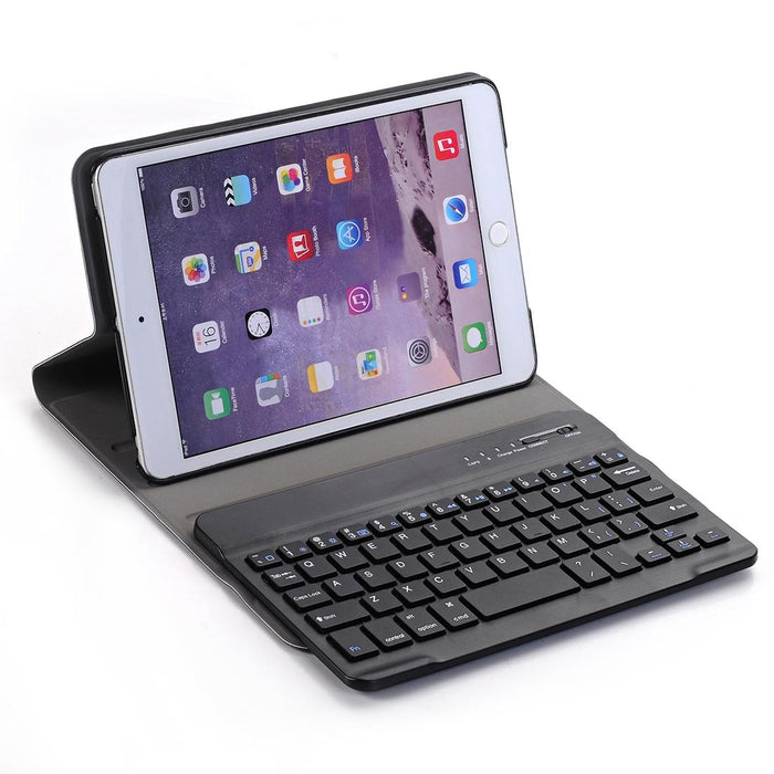 A03 For Ipad Mini 3 / 2 / 1 Universal Ultra-Thin Abs Horizontal Flip Tablet Case & Bluetooth Keyboard