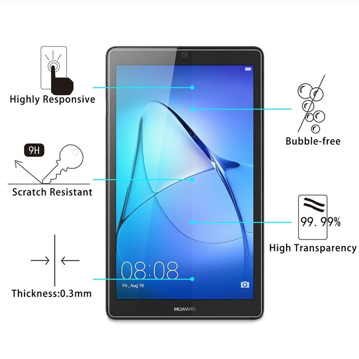 For Huawei Mediapad T3 7.0 Inch 0.3Mm 9H Surface Hardness Full Screen Tempered Glass Screen Protector