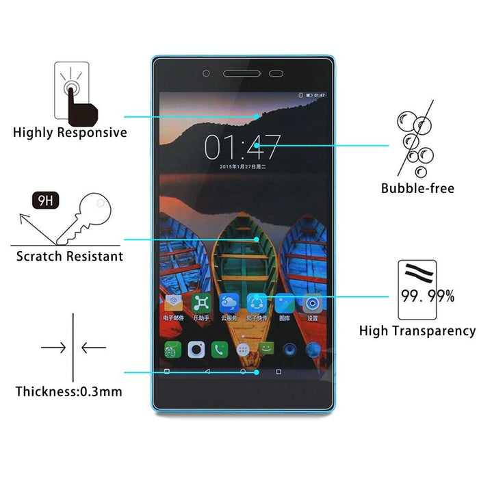 100 Pcs For Lenovo Tab3 7 Essential / 710F 0.3Mm 9H Surface Hardness Tempered Glass Screen Protector