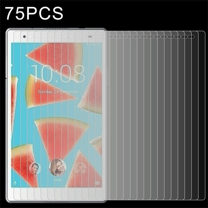 75 Pcs For Lenovo Tab4 8 Plus / Tb-8704 / Tb-8704F 0.3Mm 9H Surface Hardness Tempered Glass Screen Protector