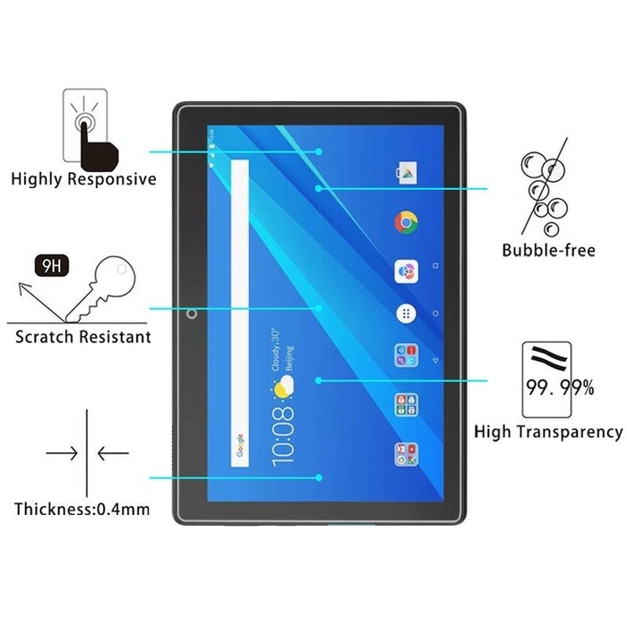 For Lenovo Tab E10 0.4Mm 9H Surface Hardness Full Screen Tempered Glass Film