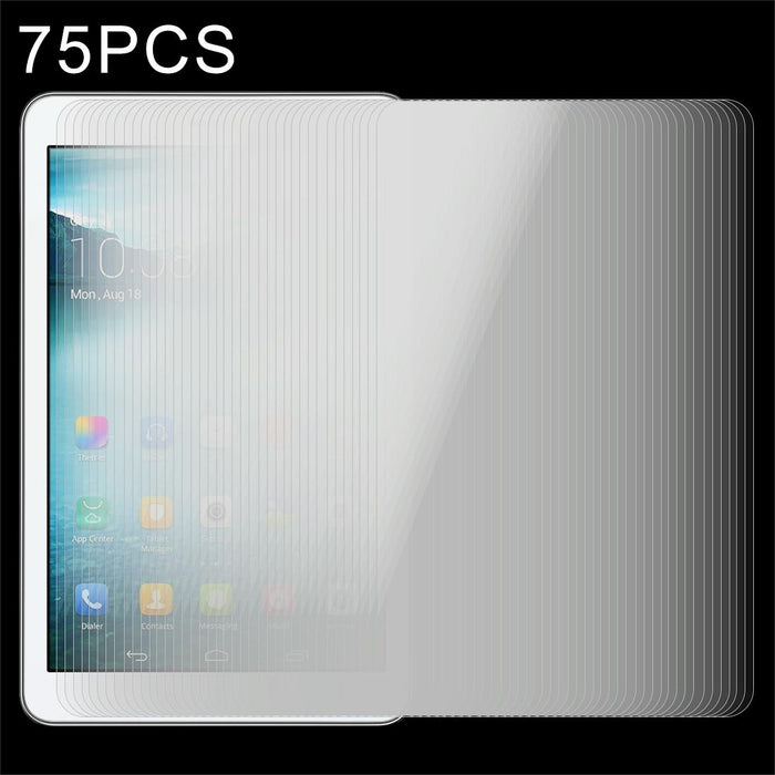 75 Pcs 8 Inch Universal 0.4Mm 9H Surface Hardness Tempered Glass Screen Protector