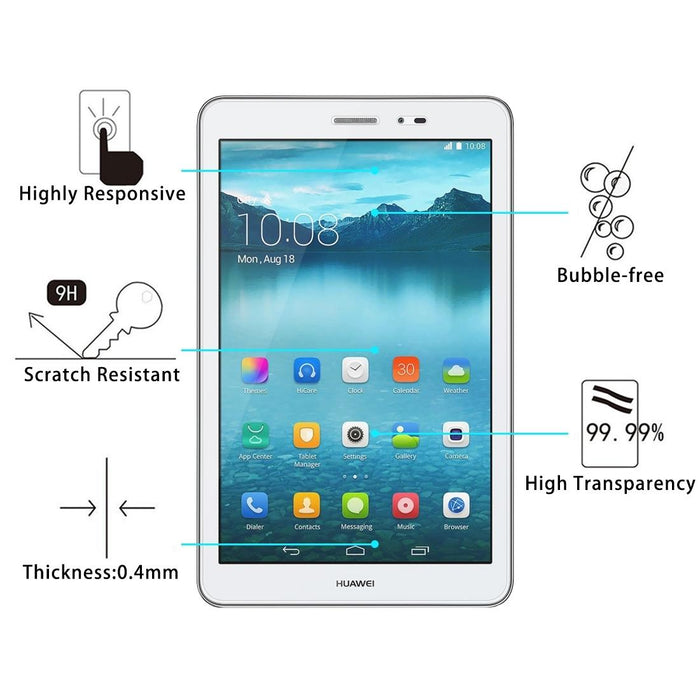 75 Pcs For Huawei Mediapad T2 8.0 Pro 0.4Mm 9H Surface Hardness Full Screen Tempered Glass Screen Protector